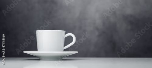 white cup of espresso coffee mockup
