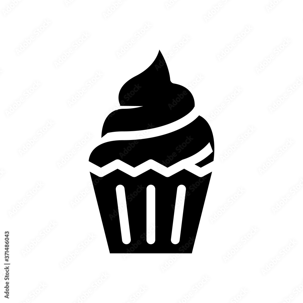 cake dessert glyph icon vector isolated illustration cake dessert glyph icon vector isolated illustration