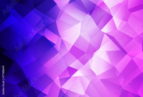 Light Purple  Pink vector abstract polygonal background.