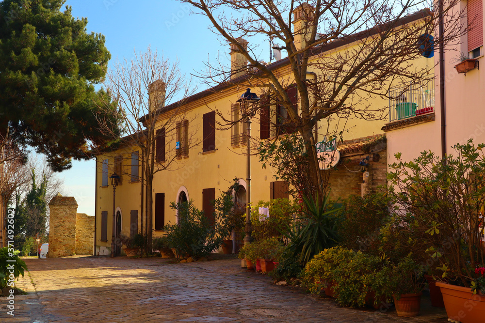 Little village nearby Pesaro, Italy