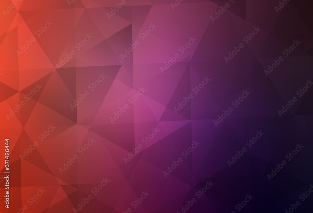 Light Pink, Red vector low poly layout. Light Pink, Red vector low poly layout.