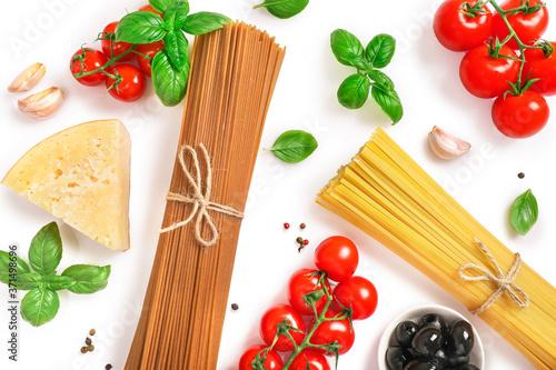 Food ingredients for italian pasta