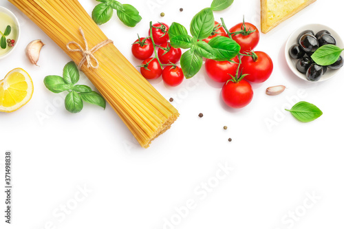 Food ingredients for italian pasta