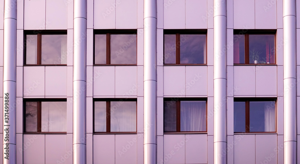 Fragment of a modern building wall.