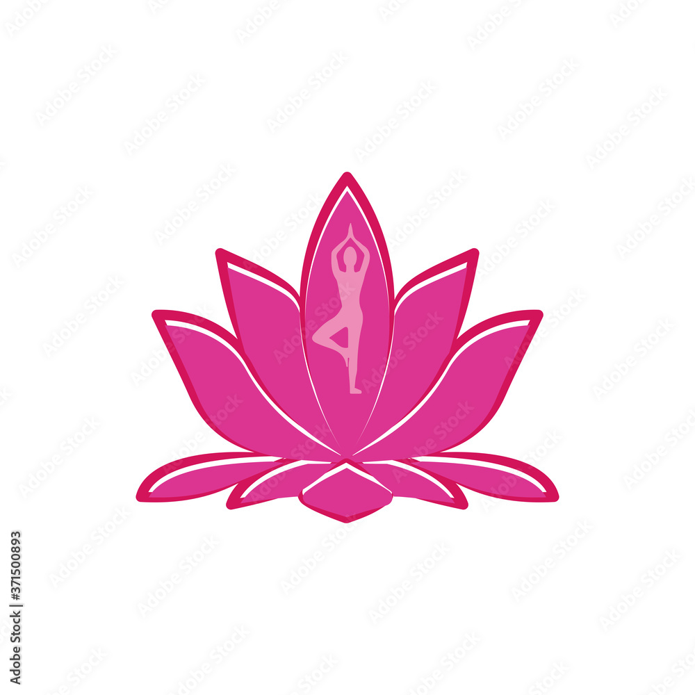 Lotus flower icon symbol vector illustration