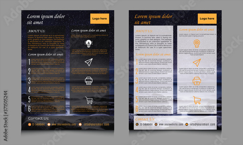 Meditation flyer template