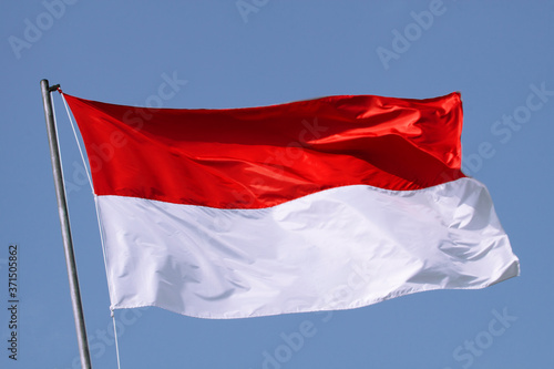 17 August 2009, Jakarta, Indonesia: Indonesian Flag At Independence Day Celebration at Ancol, Jakarta, Indonesia. photo