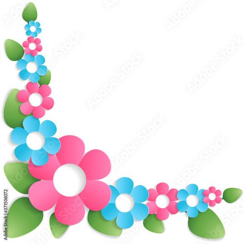 abstract background with flowers