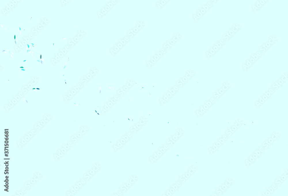 Light Green vector abstract design with leaves. Light Green vector abstract design with leaves.