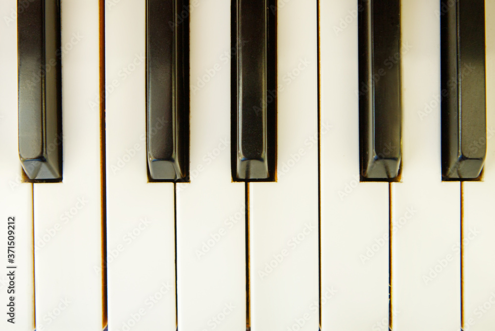 Naklejka premium piano keys background