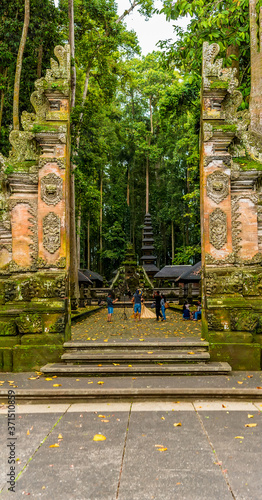 The entrance to the monkey forest near Ubud, Bali, Asia