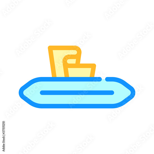 disposable wipes color icon vector isolated illustration