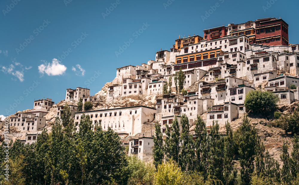 India, Ladakh, Thiksey, HillsideÔøΩThikse Monastery India, Ladakh, Thiksey, HillsideÔøΩThikse Monastery