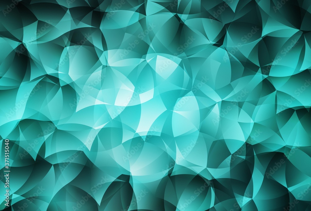 Light Green vector shining triangular layout. Light Green vector shining triangular layout.