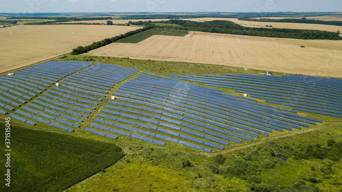 
solar panels in the field