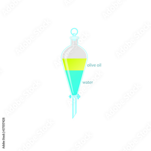 Chemistry Separatory funnel illustration photo