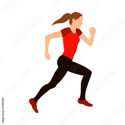 Running Woman Illustration Version 1