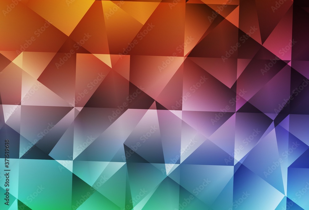 Light Green, Red vector abstract polygonal template. Light Green, Red vector abstract polygonal template.