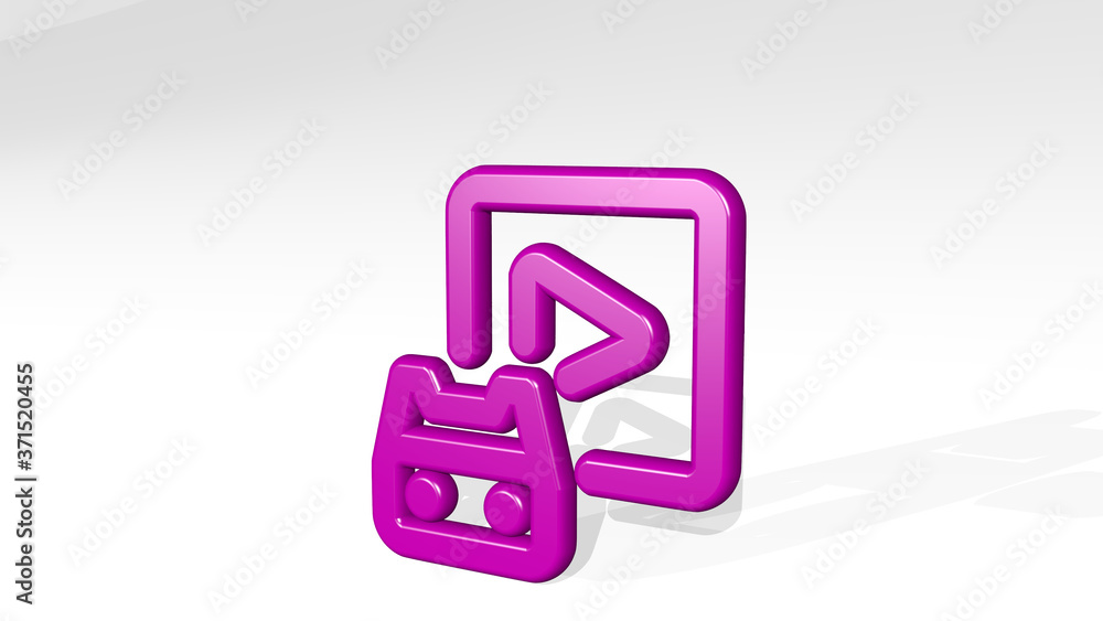 vr play device 3D icon casting shadow - 3D illustration for virtual and reality vr play device 3D icon casting shadow - 3D illustration for virtual and reality