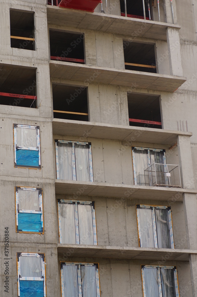 Construction of apartments in Krakow. Construction of apartments in Krakow.
