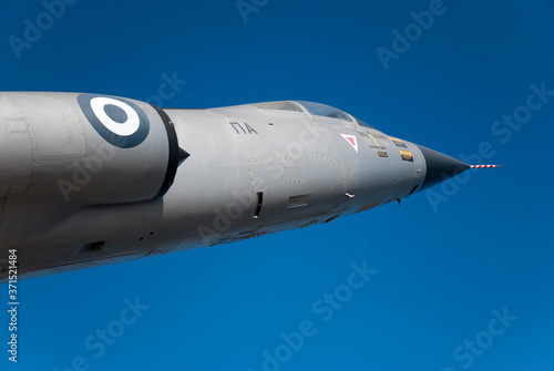Obraz na plátně Athens, Greece, August 2020: Retired Lockheed F-104 Starfighter jet