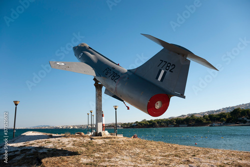 Fotografie Athens, Greece, August 2020: Retired Lockheed F-104 Starfighter jet