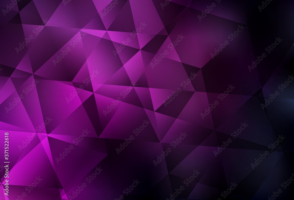 Dark Pink vector polygonal pattern. Dark Pink vector polygonal pattern.