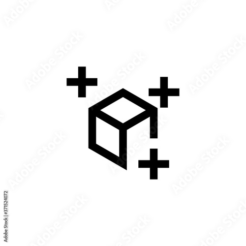 material scan reader recognition object sensor detection icon which designed simple, uncomplicated and minimal to deliver information clearly. Isolated flat, resizable vector