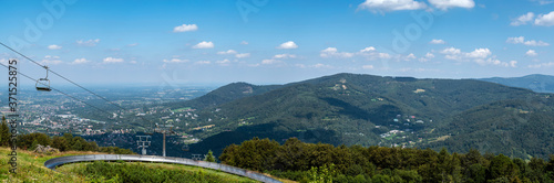 Silesian Beskids Mountains and Ustron town