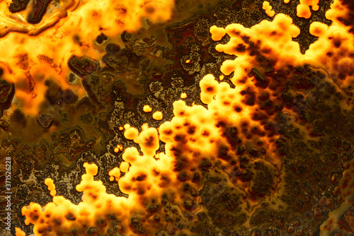 Lava like marble onyx texture. Backlit texture detail