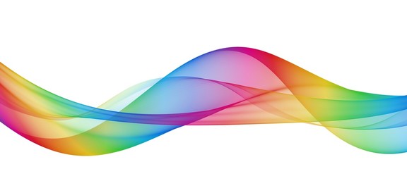Fototapete Abstrakte Welle Bunte Lichtwellen abstraktes Design  © gojalia