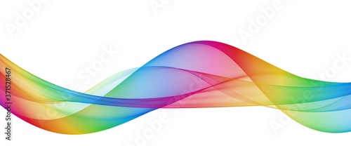 Multicolor light abstract waves design 
