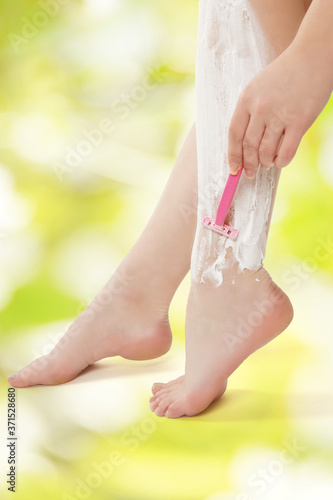 Beine rasieren