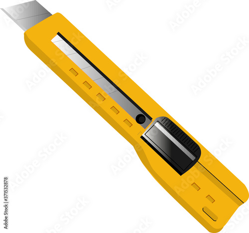 utility knife illustration vector symbol
