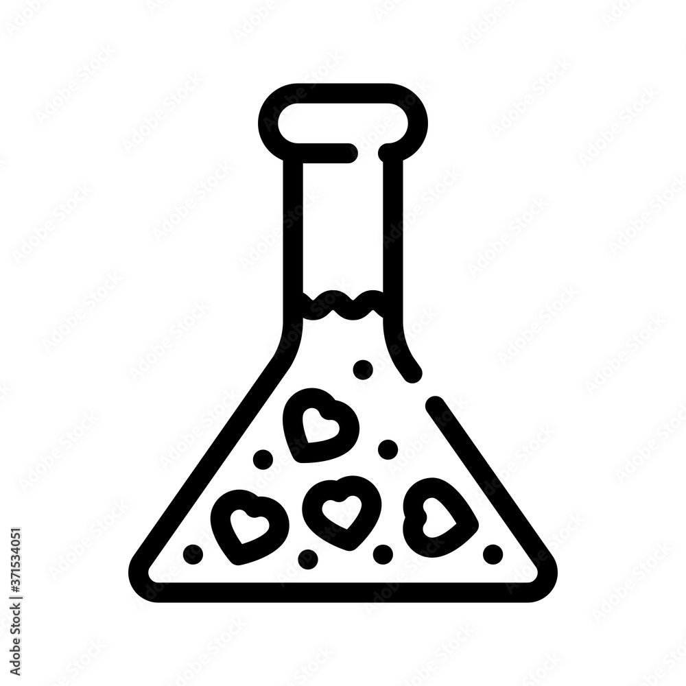 love potion line icon vector illustration isolated love potion line icon vector illustration isolated