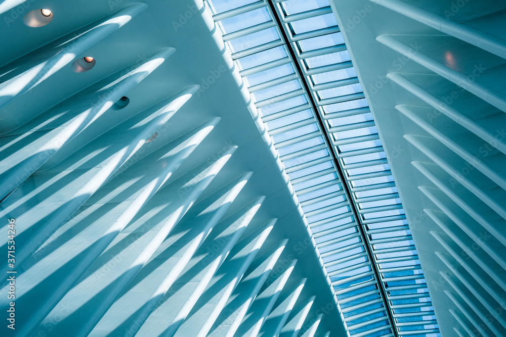 modern office building roof in the city modern office building roof in the city