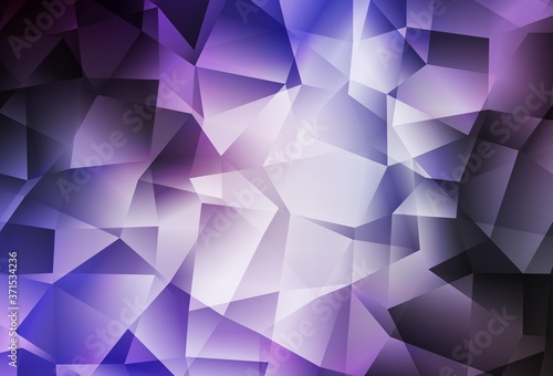 Light Purple vector abstract polygonal template.