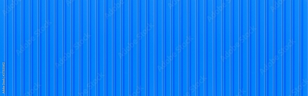 Panorama of Blue Corrugated metal background and texture surface or galvanize steel Panorama of Blue Corrugated metal background and texture surface or galvanize steel