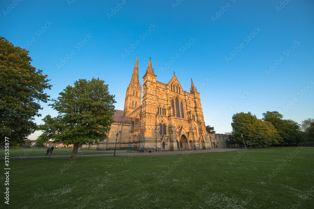 Views of Salisbury Cathedral, Salisbury, Dorset, UK