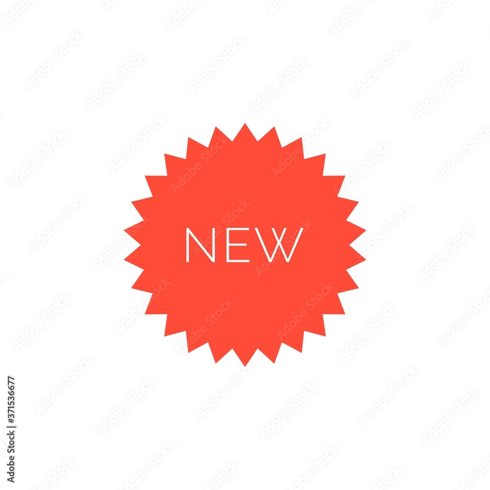 ''New'' sign to print on packaging/for web/app design development ''New'' sign to print on packaging/for web/app design development