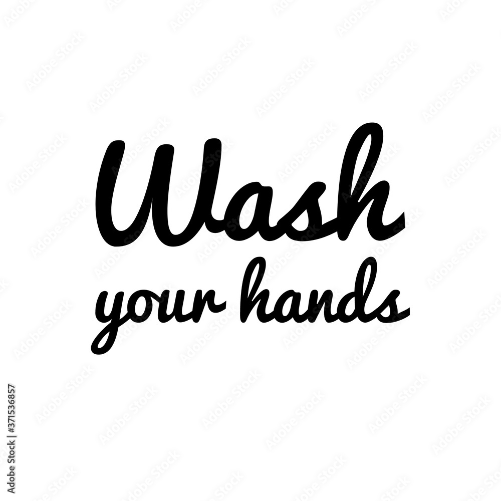 Fototapeta premium ''Wash your hands'' illustration