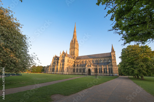 Views of Salisbury Cathedral, Salisbury, Dorset, UK