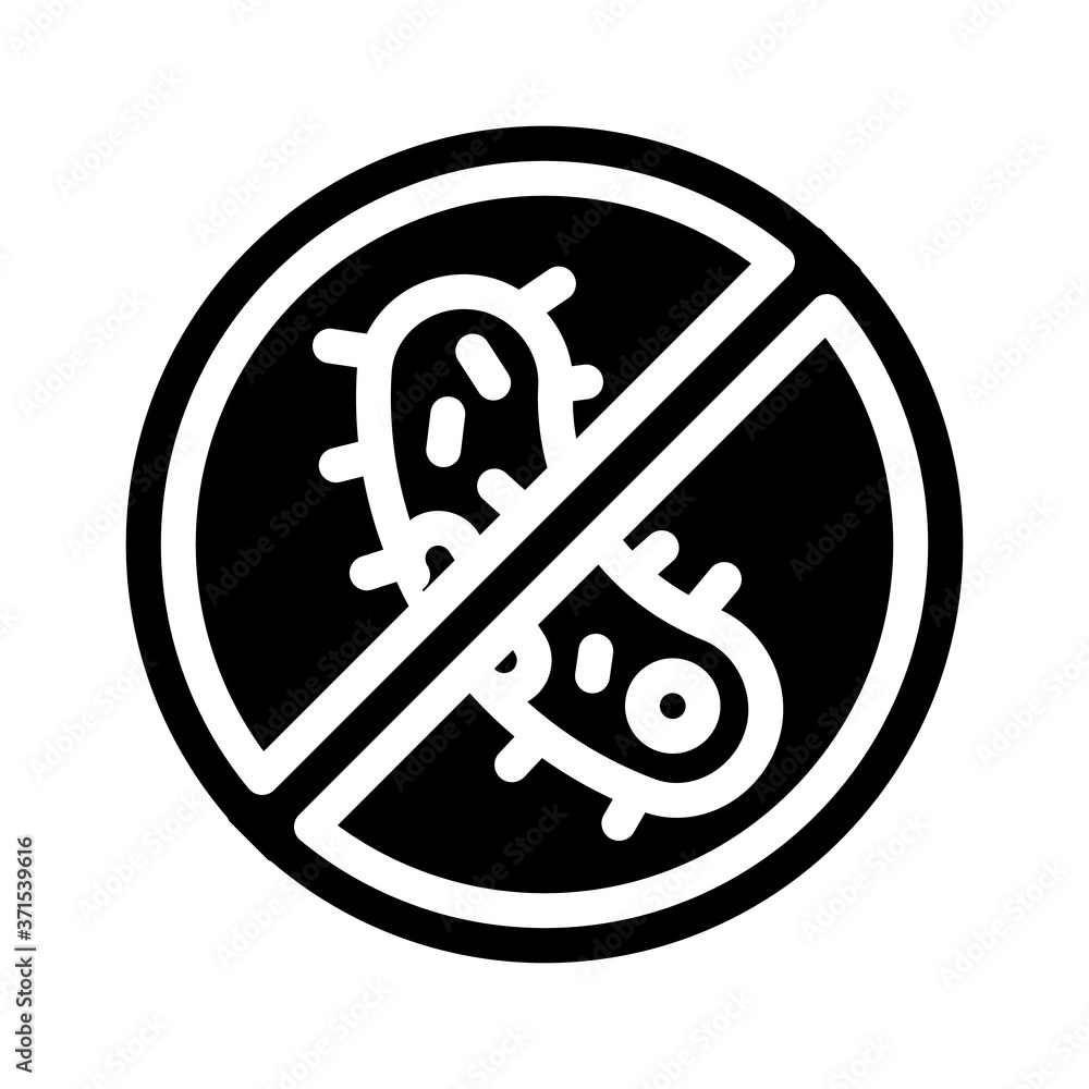 virus laboratory research glyph icon vector illustration