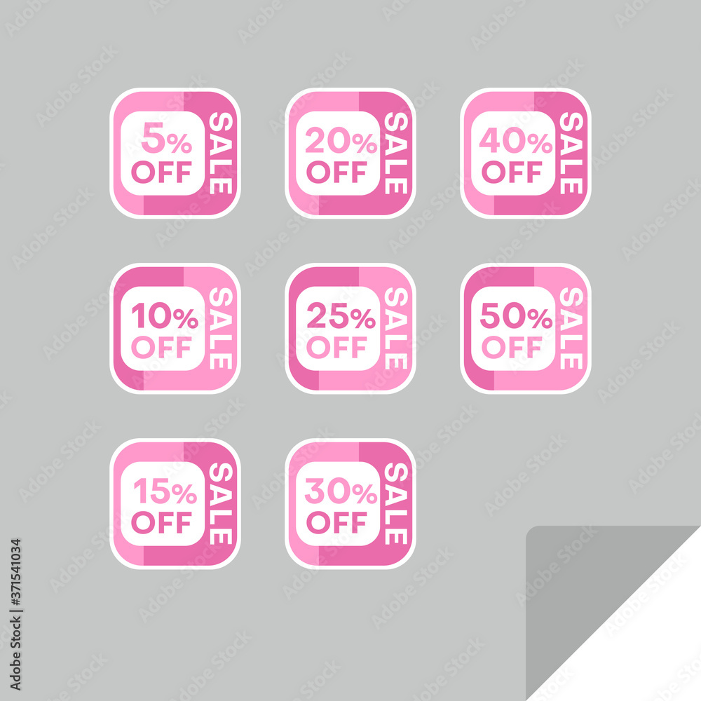 Set of discount labels. Timeless easy-to-read design. Set of discount labels. Timeless easy-to-read design.