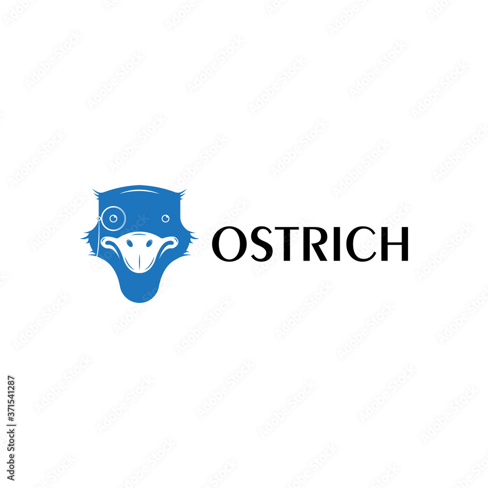 Ostrich logo. Icon vector. Ostrich logo. Icon vector.