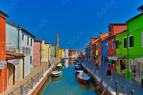 Burano Island Venice  Italy Boats