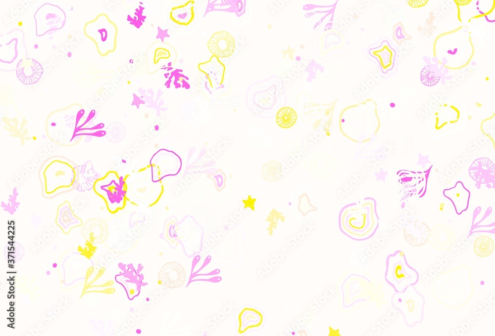 Fototapeta premium Light Multicolor vector backdrop with memphis shapes.