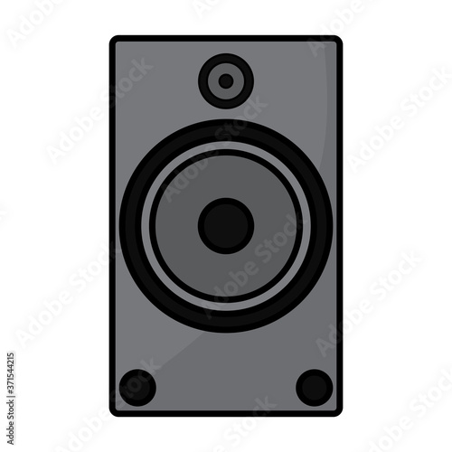 Isolated sound speaker icon