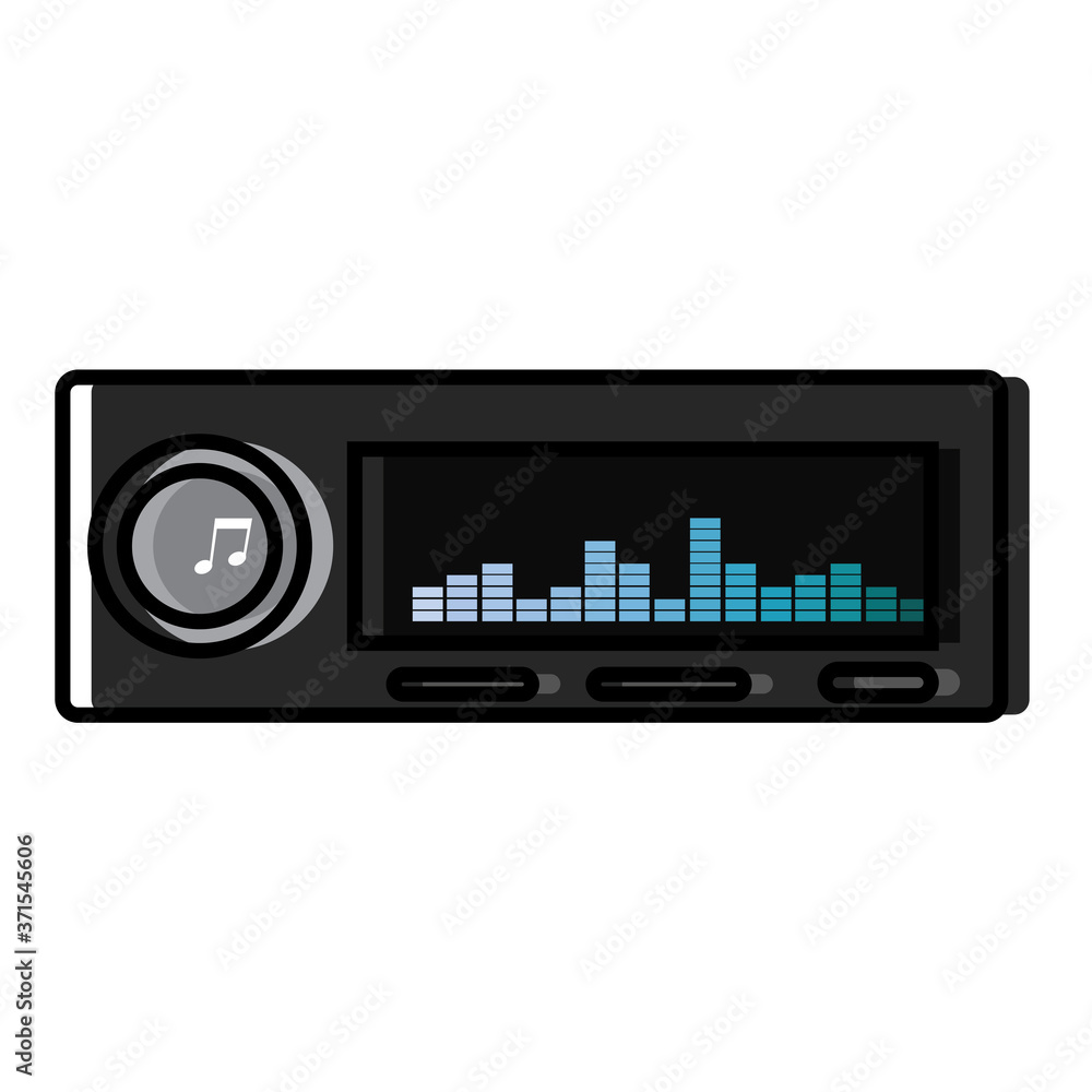 Isolated music player icon Isolated music player icon
