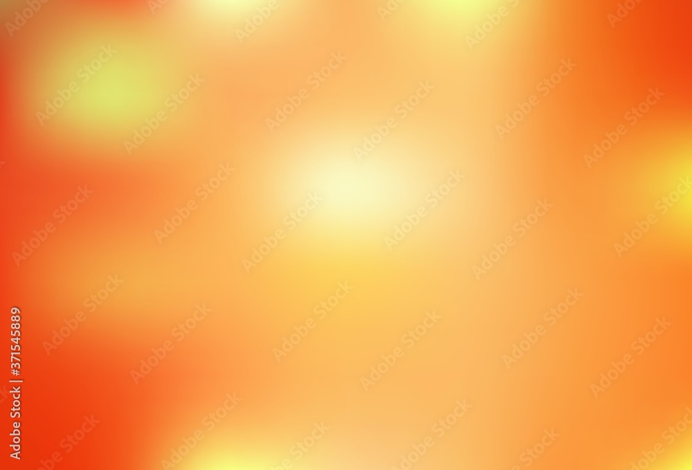 Obraz premium Light Orange vector blurred shine abstract background.